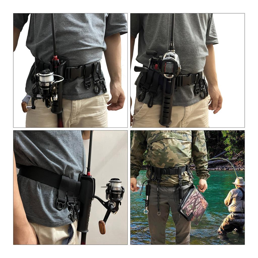 Waist Belt Waist Belt for Wader Adjustable Fishing Wading Belt Nylon Waist Belt with Hook Fishing Waist Belts for Kayaks