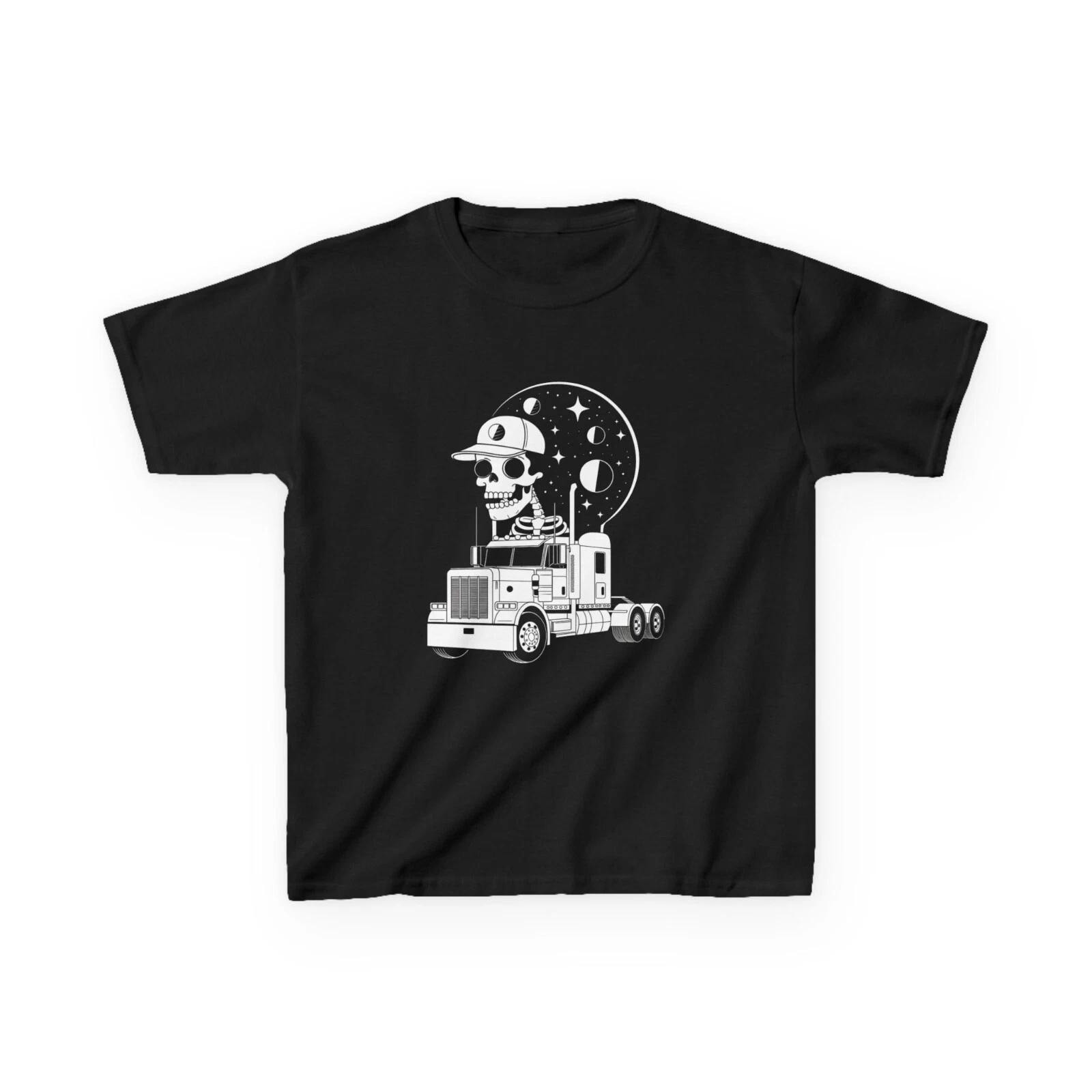 

Kids Heavy Cotton, Tee with Retro Truck Design, Fun Everyday Wear, Gift for Boys 2XL