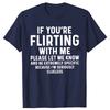 Divertente Se Stai Flirtando con Me Per Favore Fammi Sapere Maglietta Cotone Manica Corta Regalo Abbigliamento Uomo Maglietta Larga Oversize Y2K