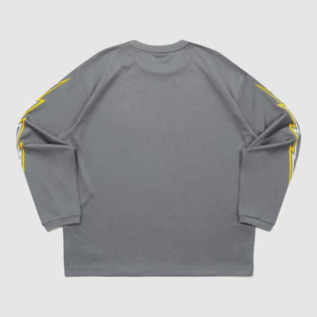 UMBRO One-Point Mesh Long Sleeve T-Shirt Charcoal (Uq321Crl71) (Type A)