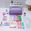 Large Capacity Students Pencil Pouch Multi-layer Pen Storage Bag Practical Pencil Case  Students