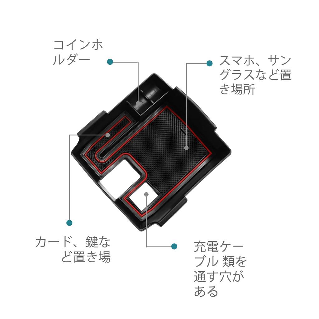 HUAHAO Console Center Console Accessory Organizer for 2021 Toyota Corolla Cross and Corolla ABS USB No Interior Custom Parts for Drive Box, Tray,