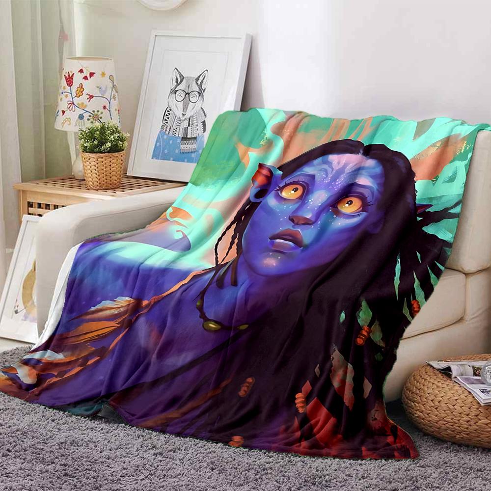 1Pc Avatar'S Ethereal Journey Blanket For Couch Bed Plush Cozy Fuzzy Blanket Super Soft Warm Blankets For Fall And Winter 0918278