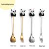 Cartoon Rabbit Christmas Dessert Spoon and Fork Set - Cute Party Favor Stirring Spoon
