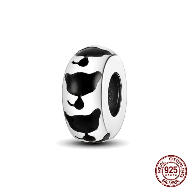 New 925 Sterling Silver Dog and Red Snowman Charm Bead Fit Original 925 Fashion Bracelets DIY Fine Jewelry Making for Women