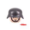 100PCS World War II Military Mini Figures Set - WW2 Eight Nations Soldiers Building Blocks - DIY Army Battle Scene Educational Toys