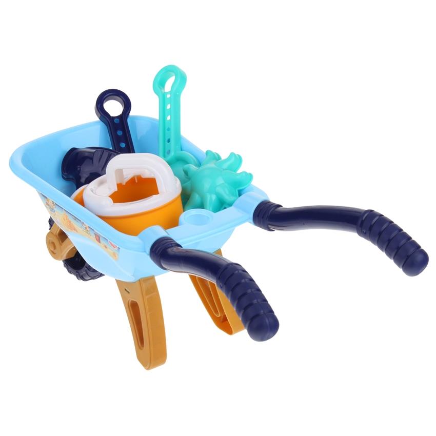 Children's Sandbox Sand Set Wheelbarrow Watering Can Molds - Blue