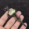 Lemon Chrysoprase Pendant Copper Wire Wrapped Pendant Gemstone Pendant Copper Jewelry Handmade Unique Pendant Wire Wrap Jewelry Wedding Gift