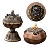1Pcs Sandalwood Incense Stick Burner Alloy Three Legged Stove  House Furnishings