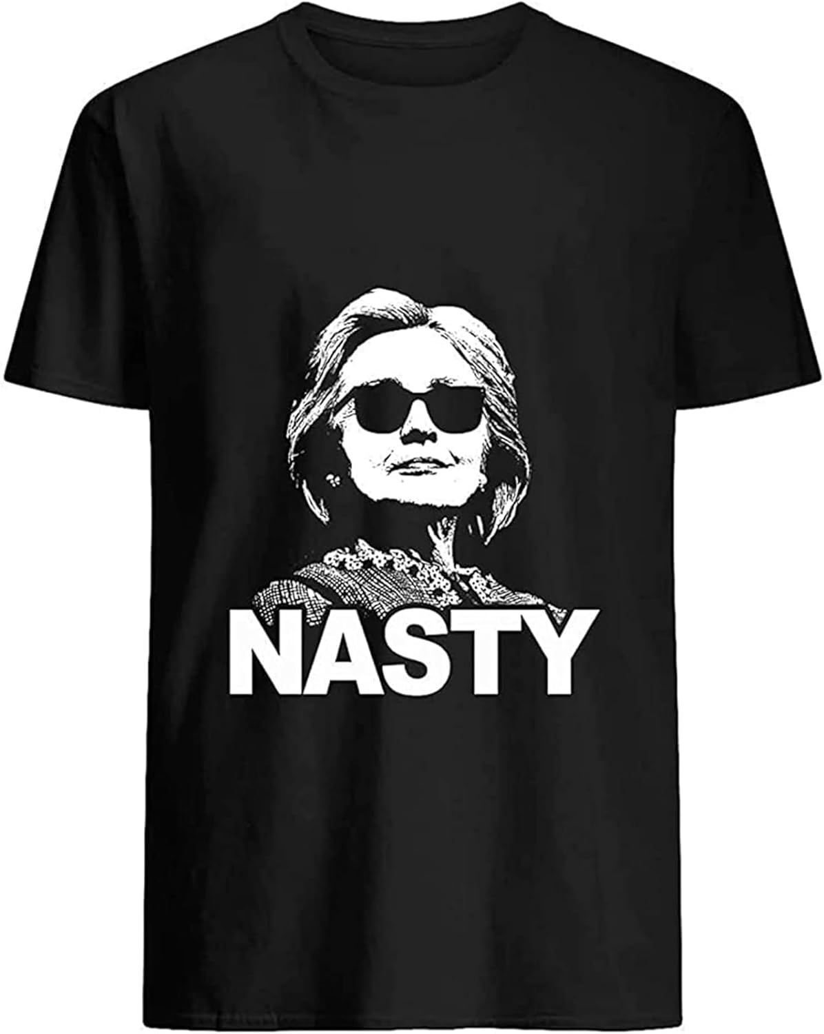 Hillary Clinton Nasty Woman 68 T-Shirt Mens Unisex Black Tees S чёрный