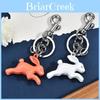 Running Bunny Keychain Jewelry With Electroplated Metal For Kids And Teens
