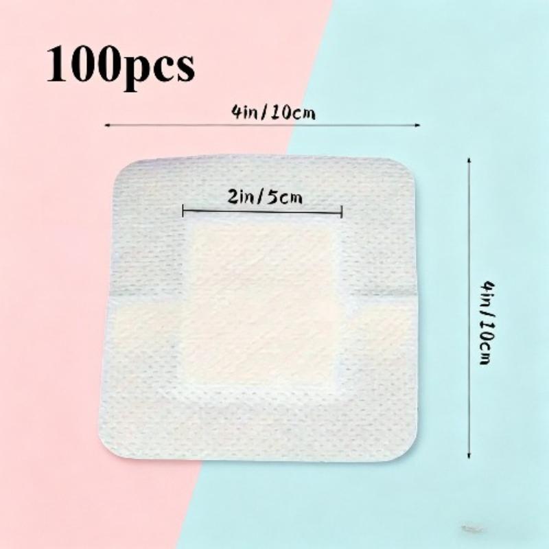 100PCS Wound Dressings, Self-adhesive Wound Dressings, Enlarged Band Aids, Breathable Dressings, Household Dressings
