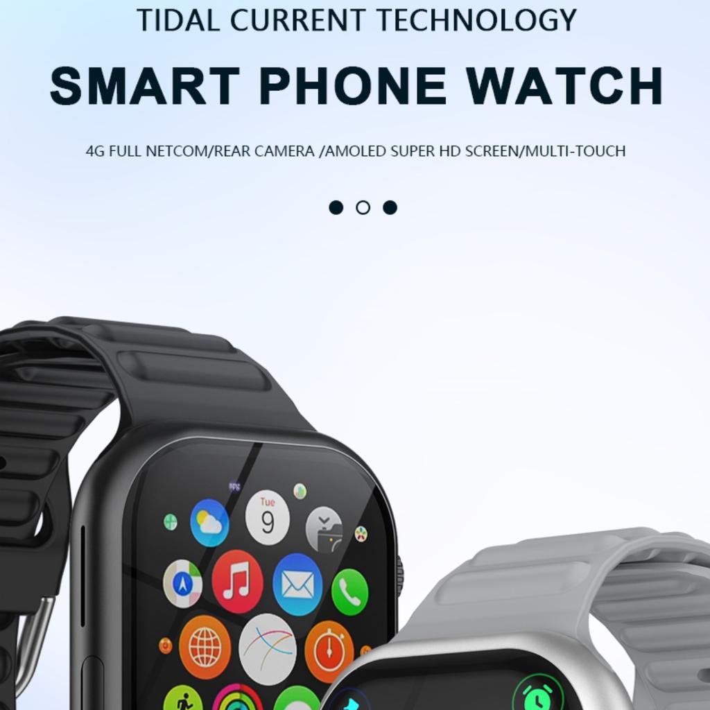 Chytré hodinky Rainbuvvy B18 4G 2GB RAM 16GB ROM AMOLED Super HD Celá obrazovka 2MP kamera Vodotěsnost IP67 Monitorování srdeční frekvence Dlouhá výdrž Běžné hodinky