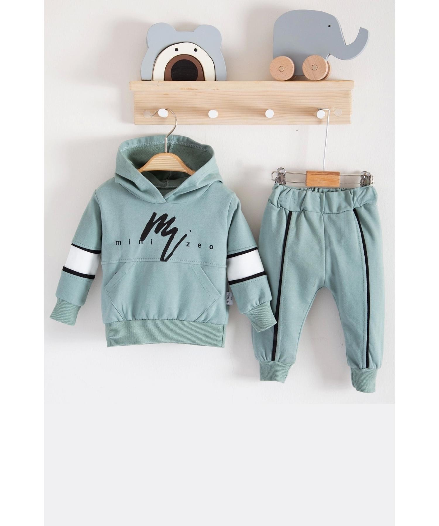 

Mini Zeo Patterned Cotton 2-Piece Baby Boy Set