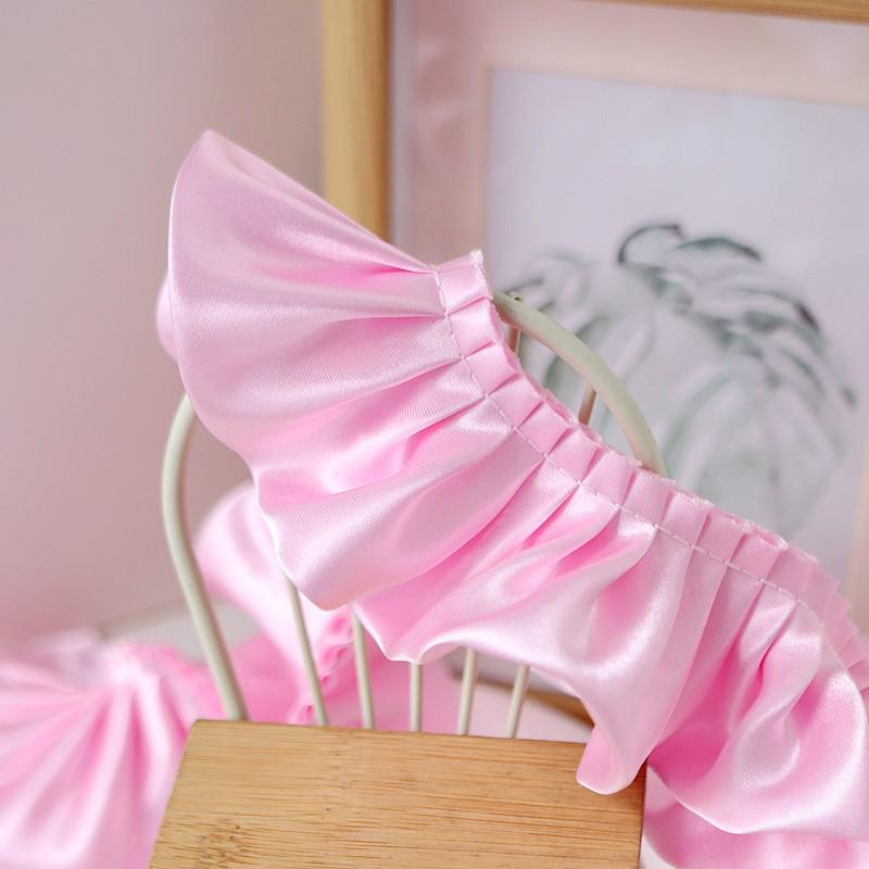 1 Yard Besätze Band Spitze Stoff Applikation Falte Rüsche Kleider DIY Nähzubehör 5,5 cm breit