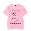 Brand Men's T-Shirt Chemistry Acid with Attitude Print Tshirts Short Sleeve Men's T-Shirt Funny Graphic T Shirt Black Tee Shirts
