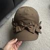 New Lightweight Bowknot Baseball Caps Solid Color Adjustable Duck Tongue Cap Breathable Sun Protection Hat Outdoor