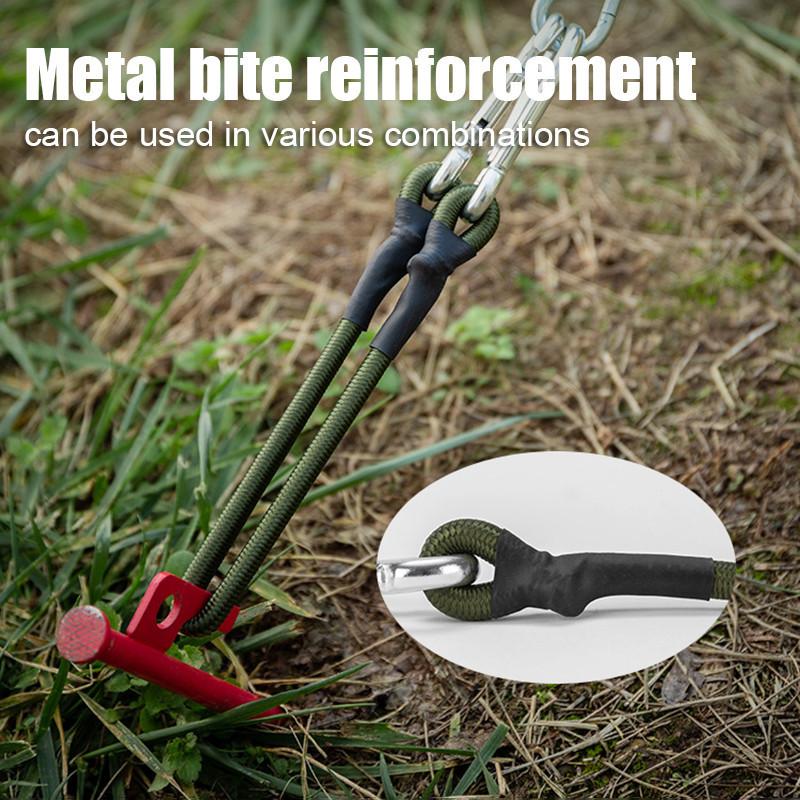 Xiaomi Elastic Rubber Bungee Cord with Carabiner Hook Storage Rope Heavy Duty Straps Outdoor Camping Bicycle Luggage Tie Down Rubber