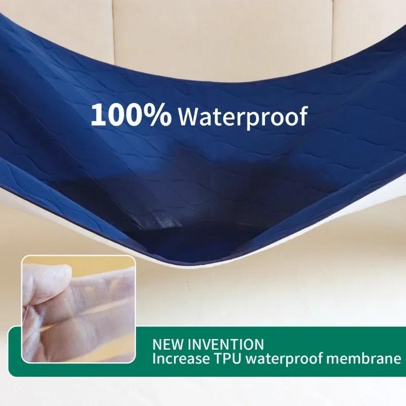 Washable Incontinence Bed Pad for Elderly Adults Thickened Waterproof Reusable Diaper Mattress Paralyzed Bedridden