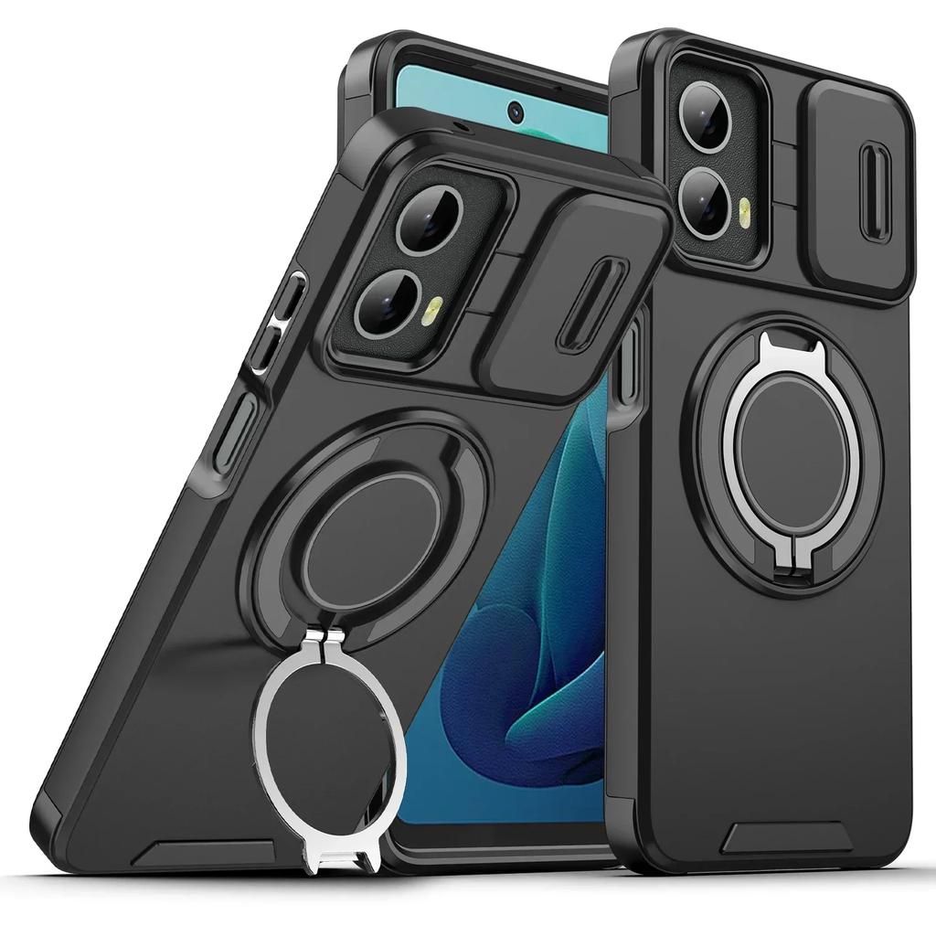 Pouzdro Armor s magnetickým držákem pro Motorola Moto G Stylus 5G GPlay 5G G5G GPower 5G 2024 Posuvná ochrana fotoaparátu Nárazuvzdorný kryt