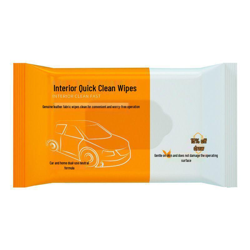 

Disposable Car Interior Cleaning Wipes - Fast-Acting Leather Care and Roof Cleaning