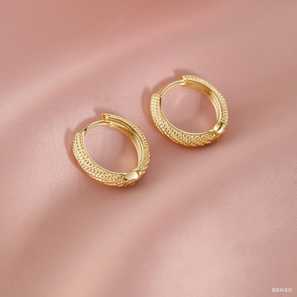 Temperament Twist Earrings Women's Niche Minimalist Personality High-end 100% Match INS Style Office Casual Daily Fashion Jewelry