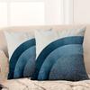 1 Stück Set von 2 Marineblau Boho Bogen Kissenbezüge Muster Kissenbezug Geeignet für Sofa Schlafzimmer Auto Kissenbezug