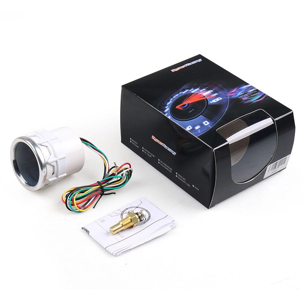 Dynoracing Auto Water Temp Gauge 2" 52mm Smoke Lens 40-140 Celsius Pointer Water Temperature Gauge Car Meter BX101946