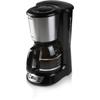 Cafetière Filtre - DOMO - DO708K - 1000 W - 1,5 L - 12 tasses - Ecran LCD - Minuteur 24 h - Noir et acier inoxydable