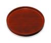 Kishu Lacquerware Round Tray, Shunkei Lacquer Finish, 10.0cm, Thick Rim, 22-11-5B, Tray, Serving Tray, Wooden, Lacquerware, Made In Japan