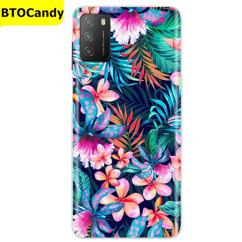 Für POCO M3 Hülle, Weiche Silikon-Rückseite, Telefonhülle für Xiaomi Poco M3 Pro 5G, Rückseitige Abdeckung, Weiche TPU Coque für POCO M 3 M3 Silikonhülle