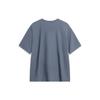 Li Ning Wade Series Solid Color Loose Short Sleeve T-Shirt Unisex Tops Cold-Sand-Black ATST649-1