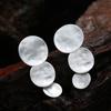 Trendy Vintage Hammered Texture Round Disc Clip On Earrings Non Pierced Matte Platting for Women Statement Earrings Jewelry
