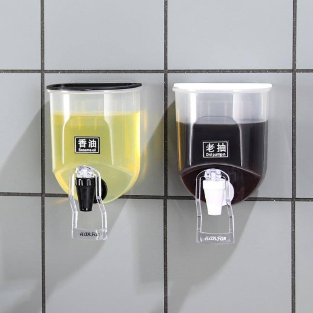 

Пластиковая неперфорированная настенная бутылка для масла Бутылка для жидкой приправы под давлением