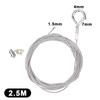 Locking Stainless Steel Wire Rope Adjustable Retractable Suspension Lanyard for Industrial Equipment Hanging Work