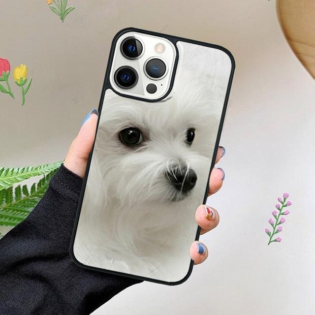 Cartoon Maltese Dog Phone Case For iPhone 17 Air 15 16 16e 11 12 13 14 Pro Max Cover For iPhone 17 Air Max Plus coque Fundas