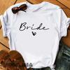 Unisex T Shirt Team Bride Bachelorette Party Shower Hen Party Bridesmaid Print Tshirt 2025 Girls Wedding Female Polyester Tops