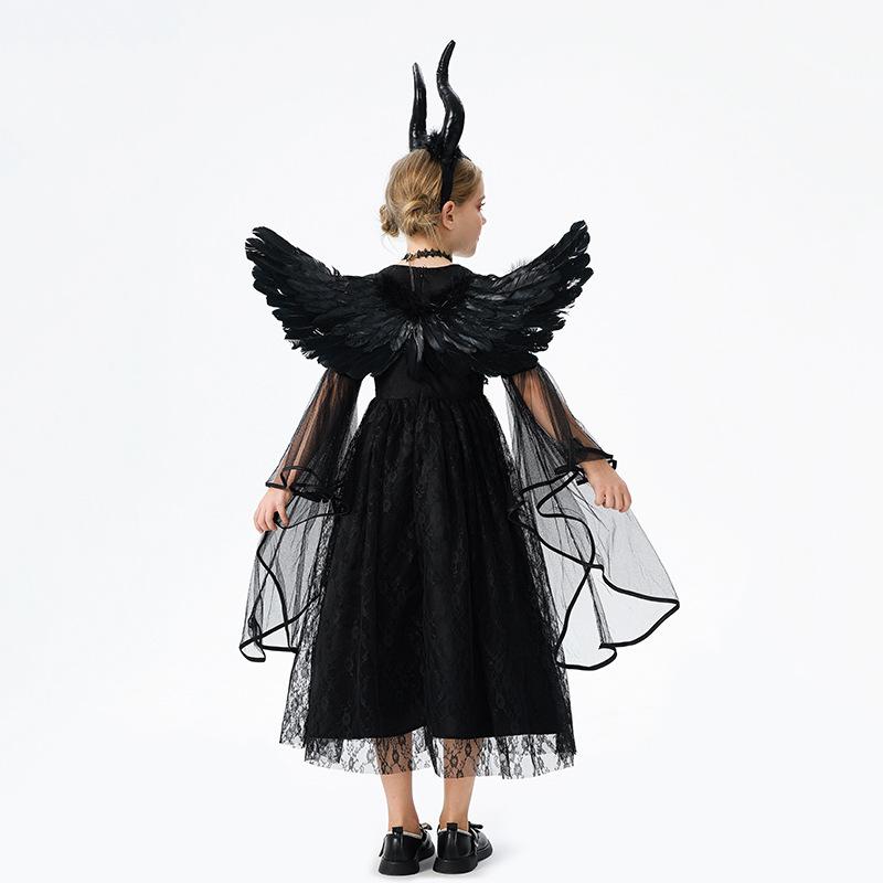 Halloween children's costumes: angel, devil, Sleeping Beauty, witch, vampire, elf, children's performance outfits