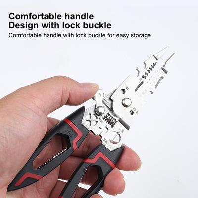 Multifunctional Wire Stripper Wire Stripper Separator For Winding Cutting Wire Stripping Tool Electrician Pliers Allen Wrench