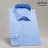 2025 Spring/Summer Men's Iron-Free White Long Sleeve Business Casual Shirt - Plus Size Available