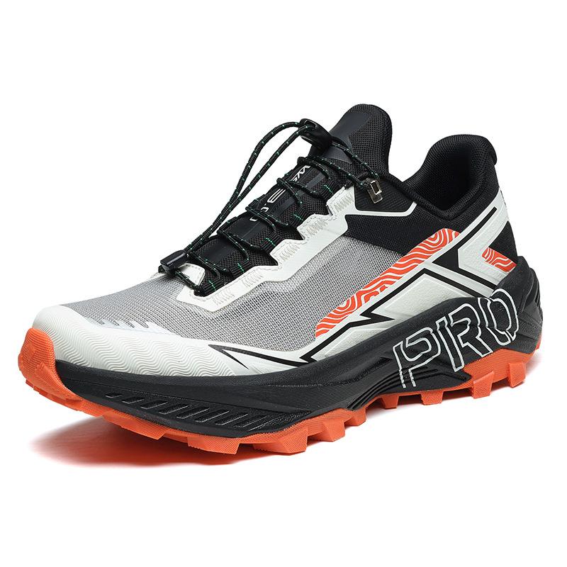 Off-road running shoes Outdoor performance Breathable mesh low-top hiking casual sports shoes Comfortable shock absorption