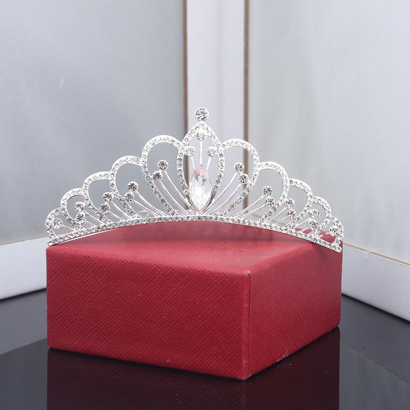 Children'S Crown Little Princess Rhinestone Hair Comb Little Girl Birthday Gift Children'S Show Hair Accessories Headdress