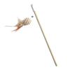 Teaser Feather Toys Kitten Funny Colorful Rod Cat Wand Toys Wooden Stick Mice Pet Cat Toys Interactive Stick Pet Cat Supplies