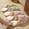 Women's Non-Slip Plush Cotton Slippers: Cozy Indoor Footwear for Autumn & Winter, Thick Sole, Unisex Design
