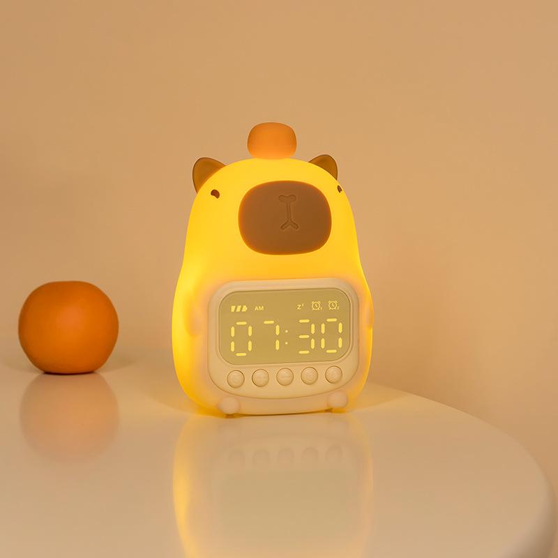 New Kabala Smart Alarm Clock with Night Light - Wake-Up Bedside Clock for Students with Tap Control