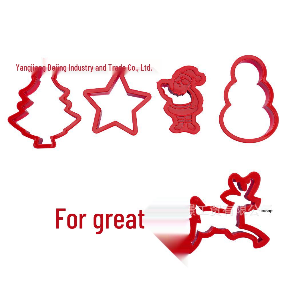 PP Small Halloween & Christmas Pumpkin Cookie Stamp Mold for DIY Baking