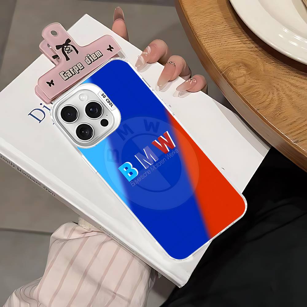 BBIP8 B-BMW-W Fashion Phone Case For IPhone 16 15 14 13 12 11 17 Pro MAX Plus Pro Matte Shockproof Cover
