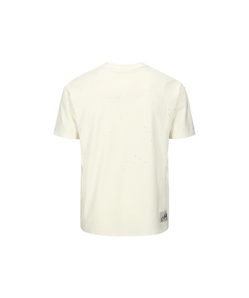 ADSB ANDERSSON BELL Unisex Heart Message T-Shirt Atb1251U(Ecru)