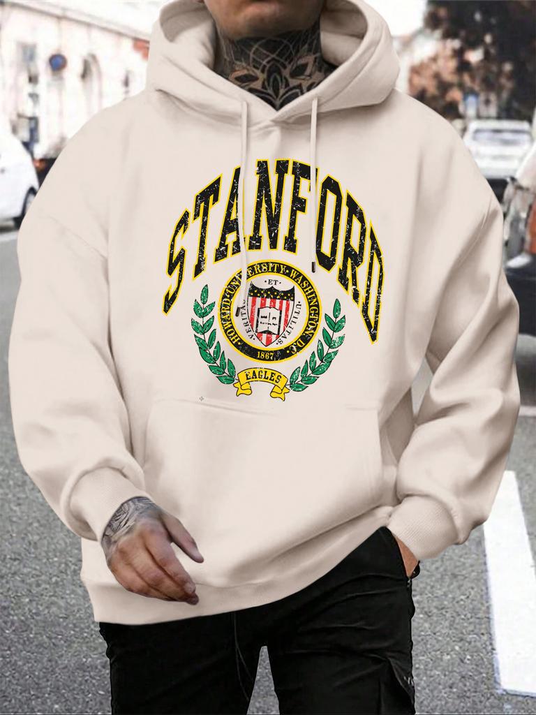 Stanford Eagles 1867 Prints Men Hoodies Pocket Comfortable Hoody Casual Hip Hop Long Sleeve Harajuku Unisex Fleece Clothing