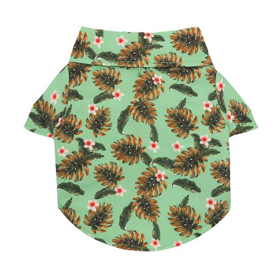 

Рубашка для домашних животных с отложным воротником, не вызывает аллергии, яркий цвет, изысканный узор, удобная машина M жёлтый